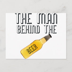 Carte Postale L'homme derrière la bière