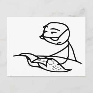 Carte Postale L'homme du journal