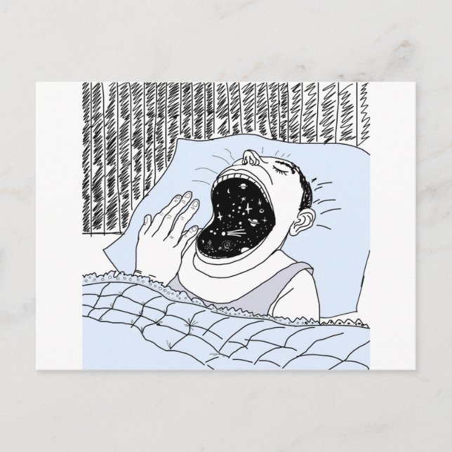 CARTE POSTALE L'HOMME ET LES COSMOS (Devant)