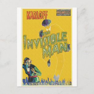 Carte Postale L'HOMME INVISIBLE par Philip J. Riley