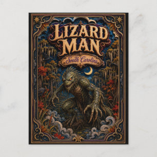 Carte Postale L'homme lézard du marais de Scape Ore en Caroline 
