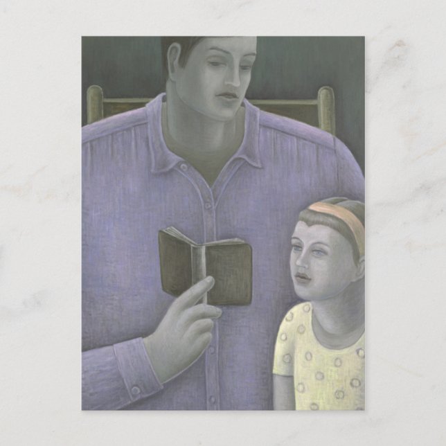 Carte Postale L'homme lit à Girl 2003 (Devant)