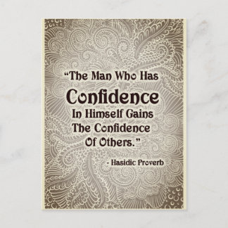 Carte Postale L'homme qui a - Citation positive