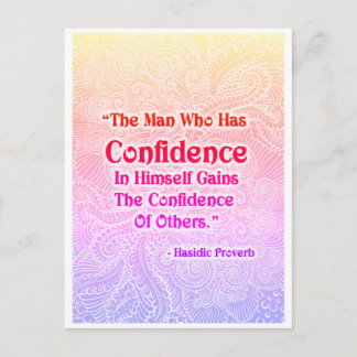Carte Postale L'homme qui a - Citation positive