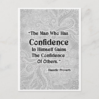 Carte Postale L'homme qui a - Citation positive