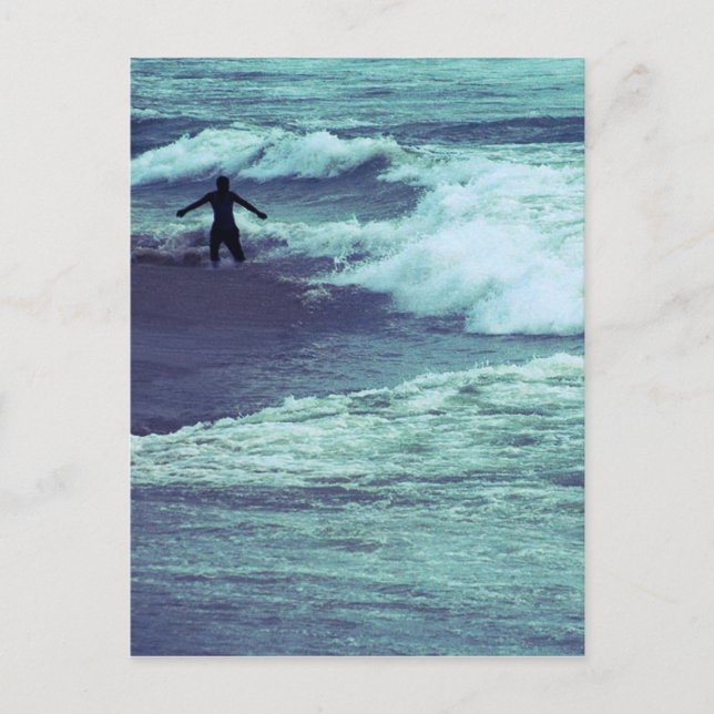 Carte Postale L'homme sur les vagues (Devant)