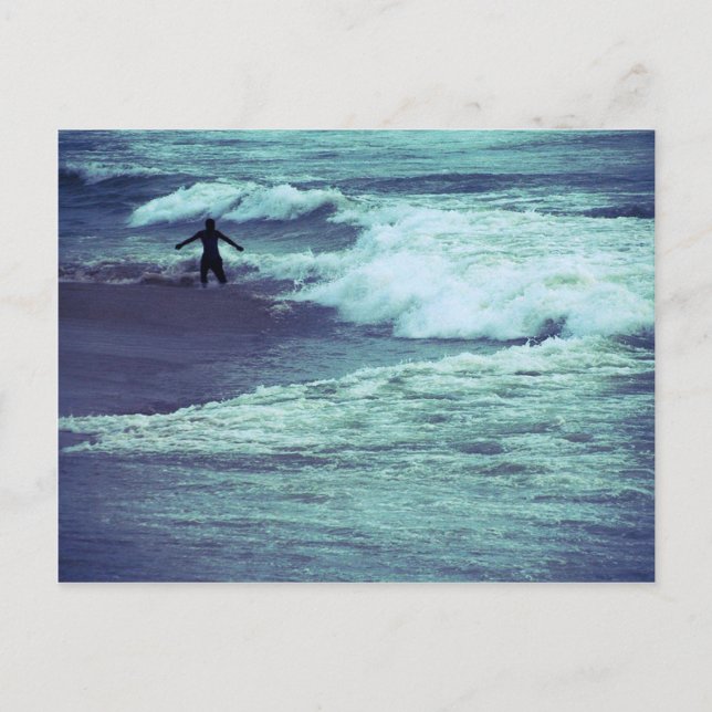 Carte Postale L'homme sur les vagues (Devant)