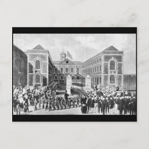 Carte Postale L'hôpital Blue-Coat, Liverpool, 1843