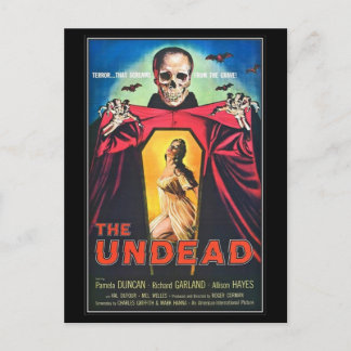 Carte Postale L'horreur du film vintage -