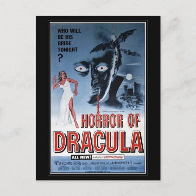 Carte Postale L'horreur du film vintage - (Devant)