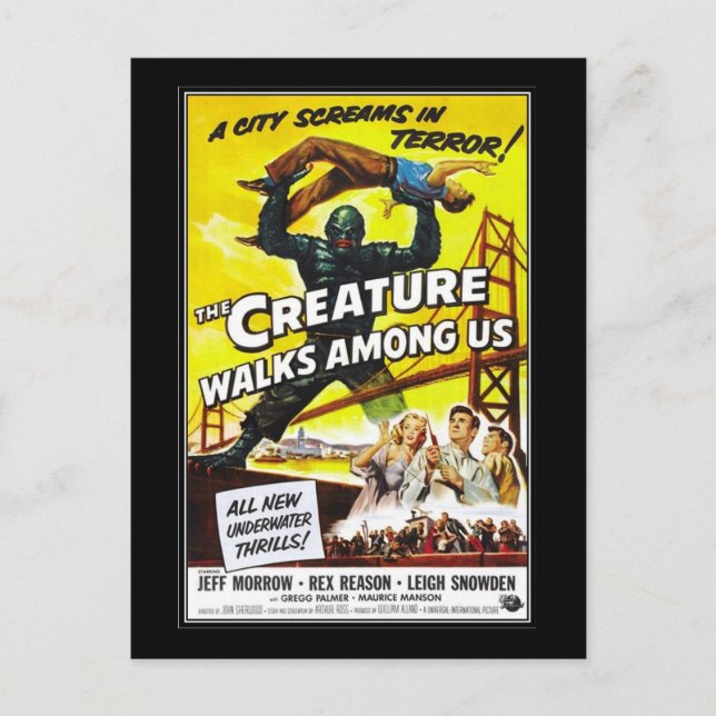 Carte Postale L'horreur du film vintage - (Devant)