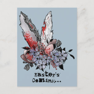 Carte Postale L'horreur du lapin de Pâques