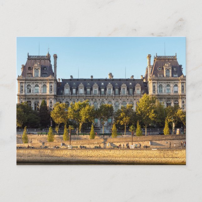 Carte Postale L'Hôtel de Ville à Paris, France (Devant)