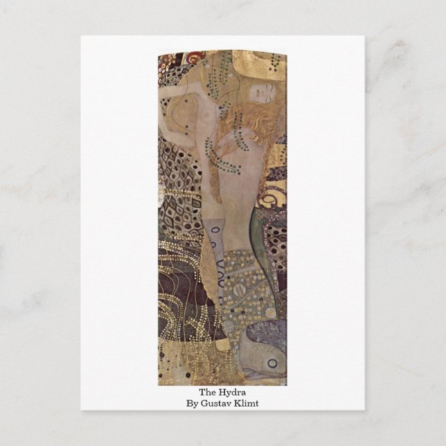 Carte Postale L'Hydra Par Gustav Klimt (Devant)