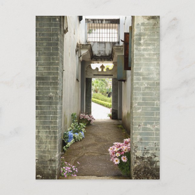 Carte Postale Li Garden Series - Le chemin floral (Devant)