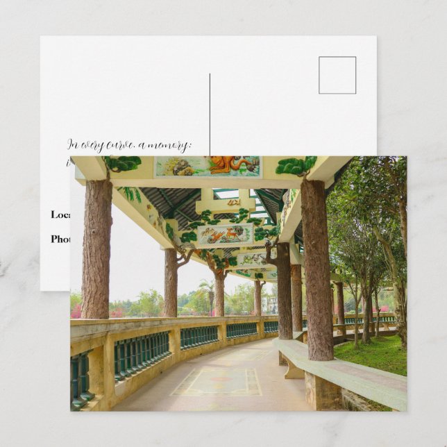 Carte Postale Li Garden Series : Où la nature rencontre l'art (Devant / Derrière)