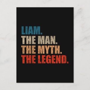 Carte Postale Liam l'homme le mythe la légende