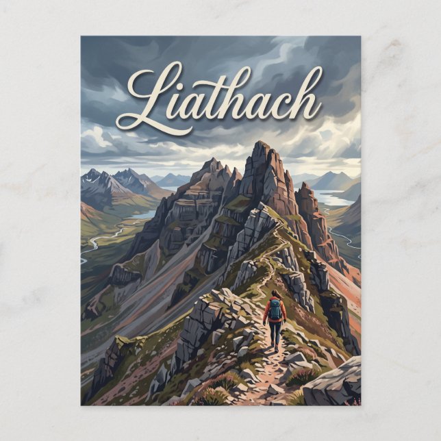 Carte Postale Liathach Écosse (Devant)