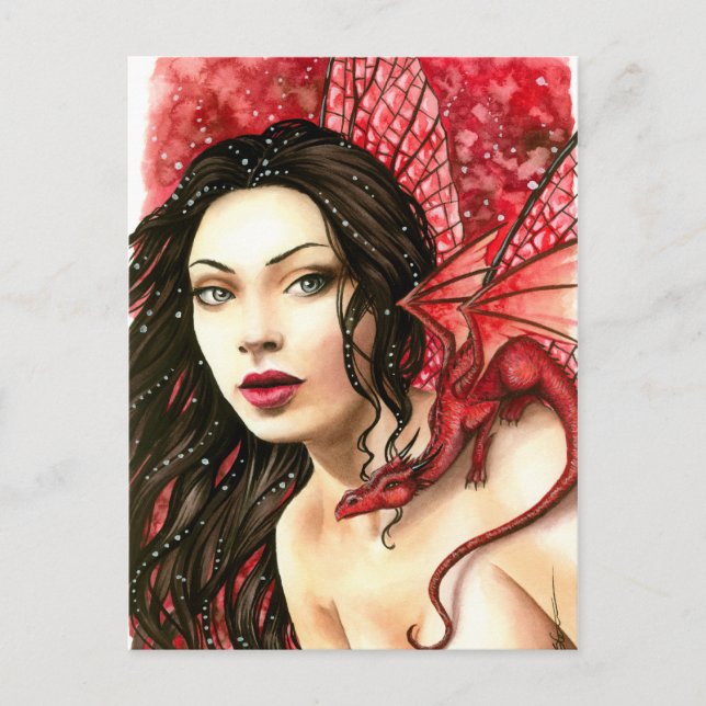 Carte Postale libellule (Devant)