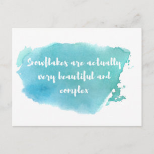 Carte postale libérale Snowflake