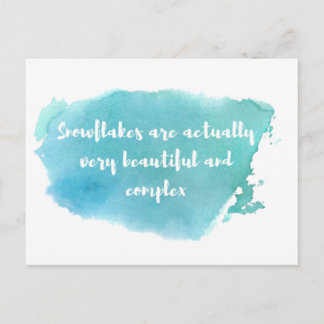 Carte postale libérale Snowflake