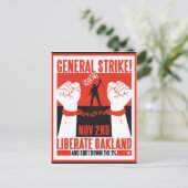 Carte Postale Liberate Oakland Occupy Protest Flyer (Debout devant)