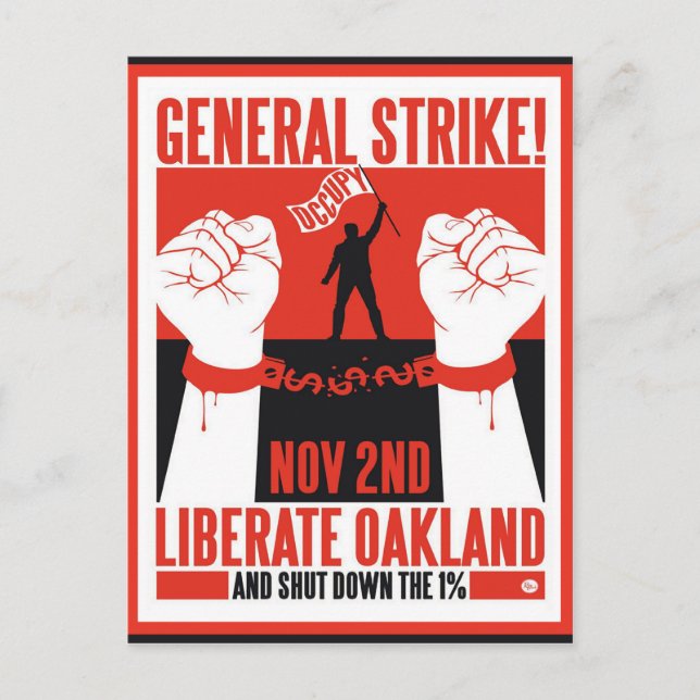 Carte Postale Liberate Oakland Occupy Protest Flyer (Devant)
