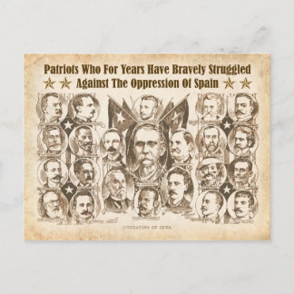 Carte Postale Libérateurs de Cuba - Article de journal de 1898