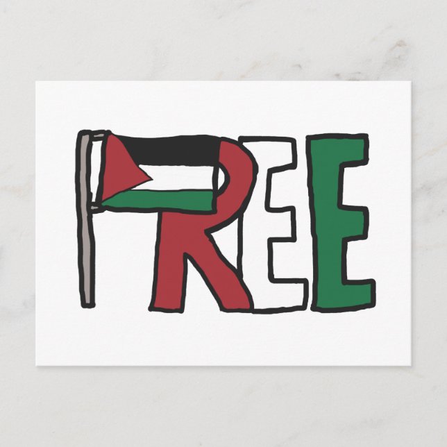 Carte Postale Libérer la Palestine (Devant)