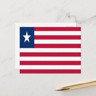 Carte Postale Libéria - Drapeau -