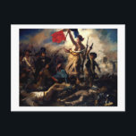Carte Postale Liberté à la tête du peuple, Eugene Delacroix<br><div class="desc">Ferdinand Victor Eugène Delacroix (26 avril 1798 - 13 août 1863) est un artiste romantique français considéré dès le début de sa carrière comme le chef de l'école romantique française. En tant que peintre et muraliste, Delacroix utilise des coups de pinceau expressifs et son étude des effets optiques de la...</div>