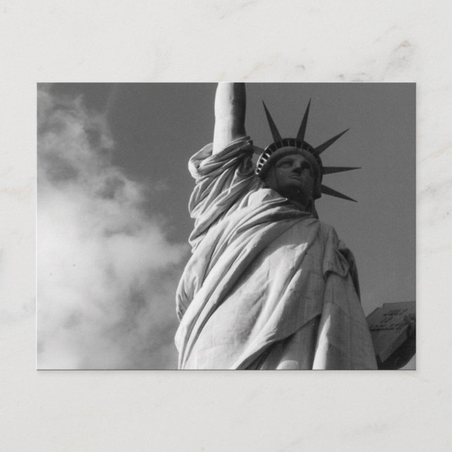 Carte Postale liberté noir et blanc (Devant)