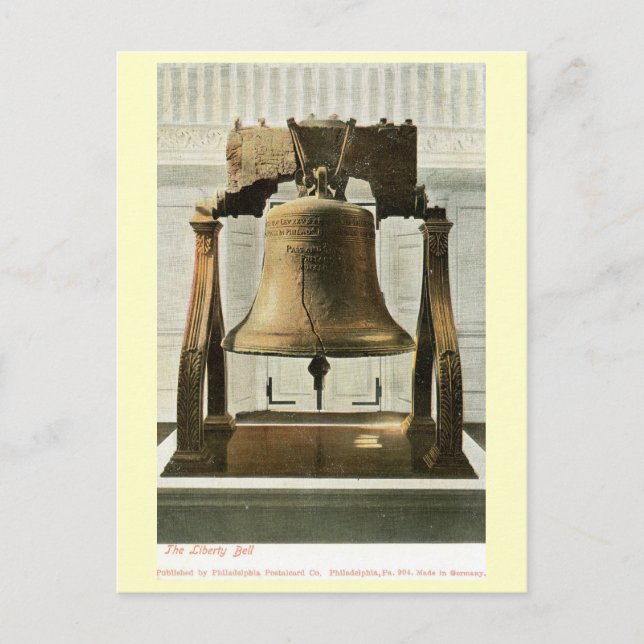 Carte Postale Liberty Bell, Philadelphie Vintage (Devant)