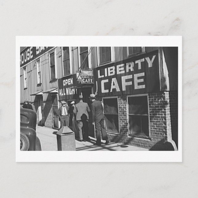Carte Postale Liberty Cafe Vintage 1939 Restaurant Photo (Devant)
