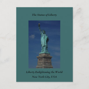 Carte Postale Liberty Enlightening the World - Statue de la Libe