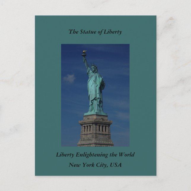 Carte Postale Liberty Enlightening the World - Statue de la Libe (Devant)