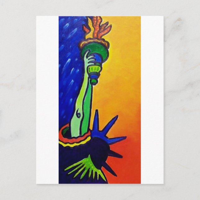 Carte Postale Liberty Lady (Devant)
