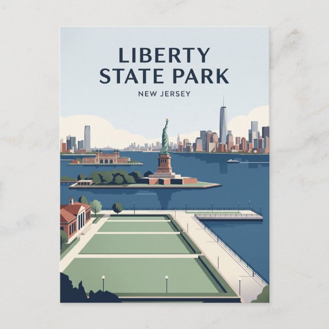 Carte Postale Liberty State Park USA (Devant)