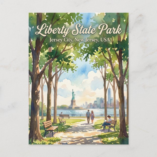 Carte Postale Liberty State Park USA (Devant)