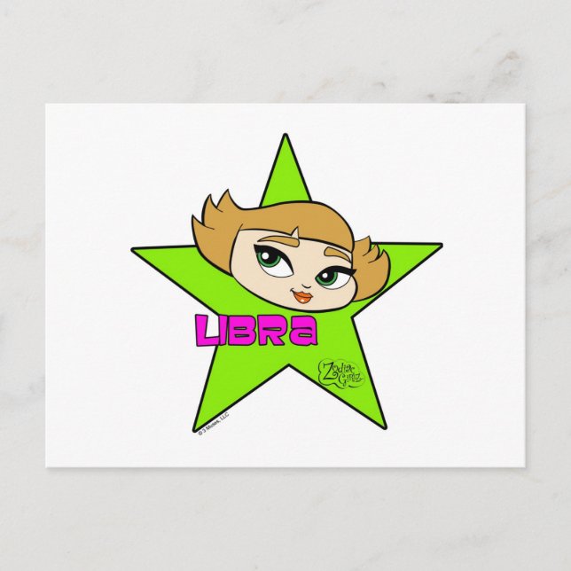 Carte postale Libra (Devant)