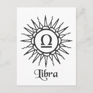 Carte Postale Libra