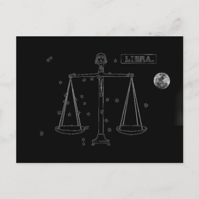 Carte postale Libra (Devant)