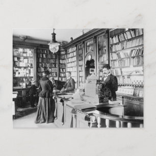 Carte Postale Librairie, 1895
