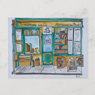 Carte Postale Librairie Shakespeare & Co.   Seine, Paris