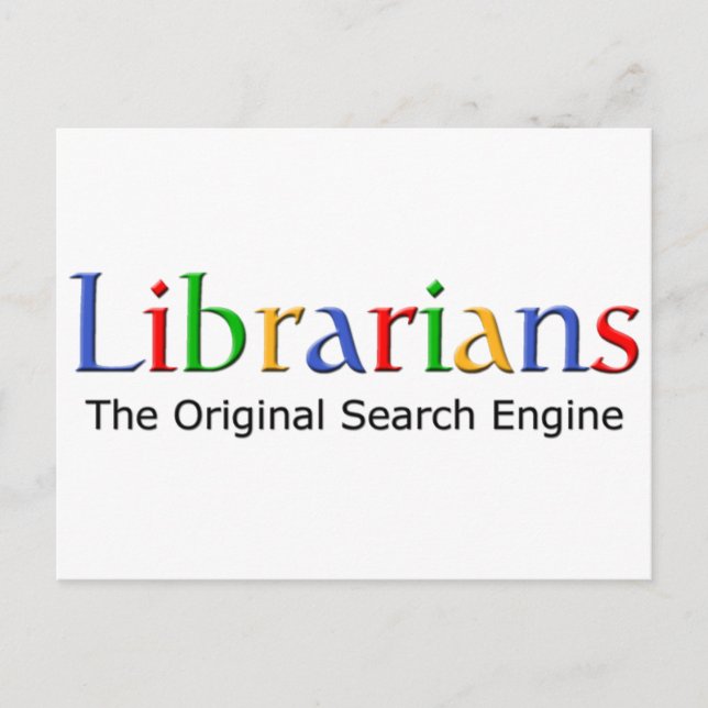 Carte Postale Librarians - The Original Search Engine (Devant)
