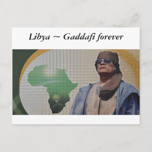 Carte Postale Libye ~ Kadhafi pour toujours