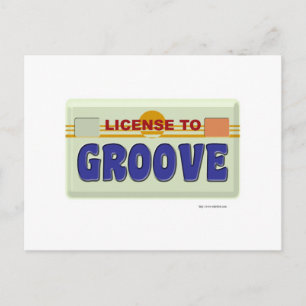 Carte Postale Licence pour Groove Fun Logo Design