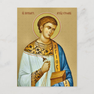 Carte Postale L'icône du Saint Protomartyr et Archidiacre Étienn