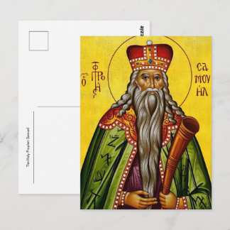 Carte Postale L'icône orthodoxe chrétienne du saint prophète Sam