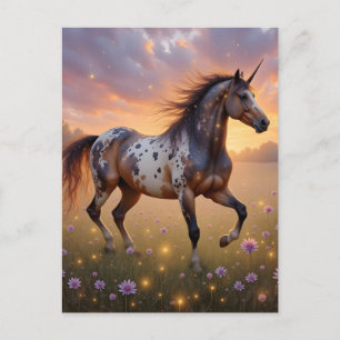 Carte Postale licorne Appaloosa